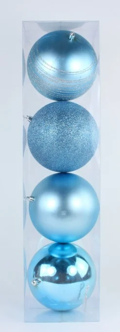 Kerstballen|ohgreen Kerstbal lichtblauw (4sts)