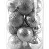 Kerstballen|ohgreen Kerstbal zilver (16sts)