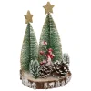 Kerstdecoratie|ohgreen Kerstbomen op boomschijf