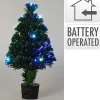 Deco Verlichting Binnen|ohgreen Kerstboom 45cm fiber optic