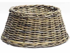 Kerstbomen|ohgreen Kerstboomhuls rotan grijs d60h26cm