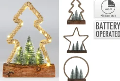 Deco Verlichting Binnen|ohgreen Kerstfiguur jute 30led