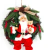 Kerstdecoratie|ohgreen Kerstman op krans 30cm