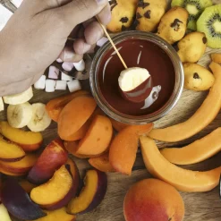 Voeding|ohgreen Kit fondue chocolade melk en wit & marshmallows, koekjes en snoepjes