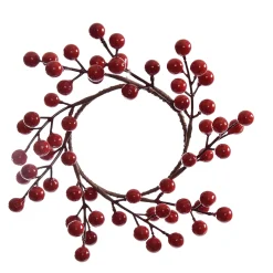 Kerstdecoratie|ohgreen Kleine bessenkrans rood