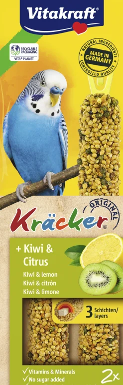 Vogels Voeding|ohgreen Kräcker® kiwi & citrus| 2stuks| parkieten