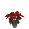 Kerstdecoratie|ohgreen Kunststof poinsettia in pot
