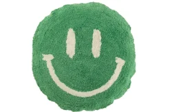 Sfeermakers|ohgreen Kussen smiley getuft katoen groen/wit