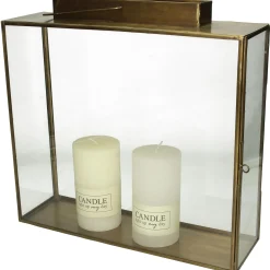 Sfeermakers|ohgreen Lantaarn messing goud 35x10x34cm