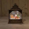 Deco Verlichting Binnen|ohgreen Led lantaarn kerstman glitterwater