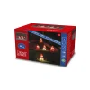 Deco Verlichting Buiten|ohgreen Led lichtsnoer met 3 rode acryl kerstmannen en 2 sneeuwpoppen