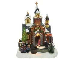 Lemax Kerstdorpen|ohgreen Led scenery kerk