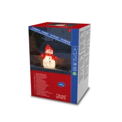 Deco Verlichting Buiten|ohgreen Led sneeuwpop met muts en sjaal