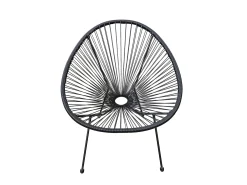 Tuinmeubelen|ohgreen Loungestoel Ibiza zwart