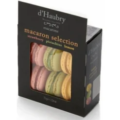 Voeding|ohgreen Macarons aardbei-pistache-citroen