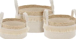 Potten En Vazen|ohgreen Mand katoen met touw set - l