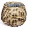 Potten En Vazen|ohgreen Mand rond grijs D26H24CM