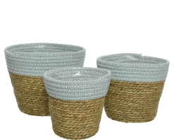Potten En Vazen|ohgreen Mand zeegras groen 20cm