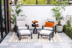 Tuinmeubelen|ohgreen Max verstelbare relaxfauteuil met voetenbank