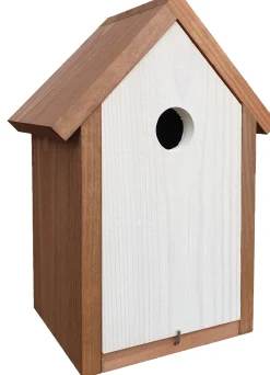 Voederhuisjes En Aanverwanten|ohgreen Mezenkast 19,5x13x27 dubbel dak wit