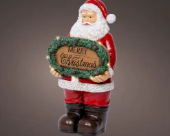 Thema Classic|Deco Verlichting Binnen|ohgreen Micro led kerstman polyresin steady batterij