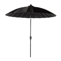 Parasol|ohgreen Mid pole Verona d250cm zwart-zwart
