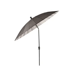 Parasol|ohgreen Mid pole Verona d250cm zwart-zwart