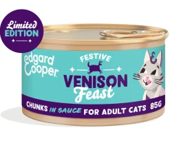 Kat Voeding|ohgreen Natvoer voor katten feestelijk hert - stukjes in saus