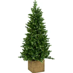 Kerstbomen Kunststof|Kerstbomen|ohgreen Norfolk pe table tree w/pot 137cm 200l transfo