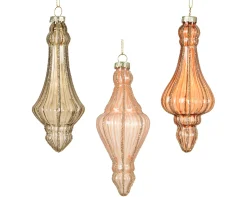 Thema Cosy|Kerstornamenten|ohgreen Ornament glas lijnen glitters