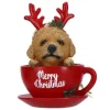 Kerstornamenten|ohgreen Ornament hond in kopje