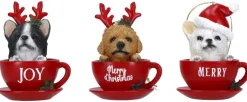 Kerstornamenten|ohgreen Ornament hond in kopje