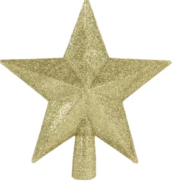 Kerstornamenten|ohgreen Piek ster glitter goud
