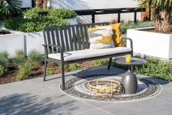 Tuinmeubelen|ohgreen Pisa tuinbank donkergrijs/zand
