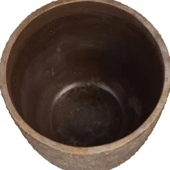 Potten En Vazen|ohgreen Planter paardebloem beton goud 25x25x25cm
