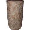 Potten En Vazen|ohgreen Planter paardebloem beton goud 21x21x40cm