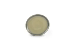 Servies|ohgreen Plat bord 28x25cm groen/grijs flint