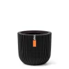 Potten En Vazen|ohgreen Pot bol groove 14x13