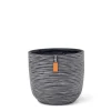 Potten En Vazen|ohgreen Pot bol Rib 23x21