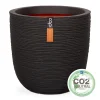 Kunststof|Ecocheques|ohgreen Pot bol rib 35x34 zwart
