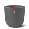 Kunststof|ohgreen Pot bol smooth 54x52 d.grijs