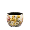 Potten En Vazen|ohgreen Pot floral white d9 h7