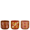 Potten En Vazen|ohgreen Pot fruit oranje roze paars 3 assorti display - h10,5xd12cm