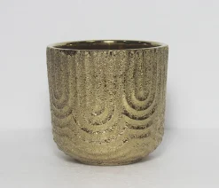 Potten En Vazen|ohgreen Pot plating gold 17x16cm