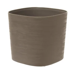 Kunststof|Ecocheques|ohgreen Pot Respect met reservoir 20x20h17 taupe