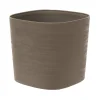 Kunststof|Ecocheques|ohgreen Pot Respect met reservoir 25x25h21 taupe