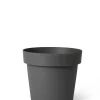 Kunststof|Ecocheques|ohgreen Pot rond happy 16 cm antraciet