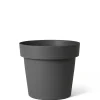 Kunststof|Ecocheques|ohgreen Pot rond happy 25 cm antraciet