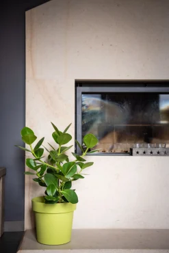 Kunststof|Ecocheques|ohgreen Pot rond happy 16 cm lime