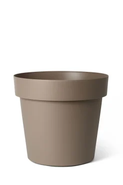 Kunststof|Ecocheques|ohgreen Pot rond happy met wielen 60h 51 taupe